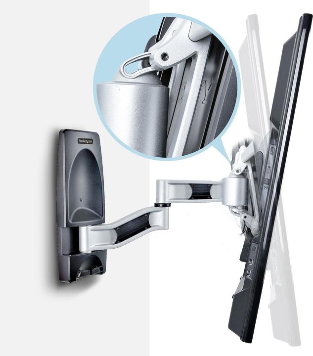 Image du produit StarTech COM Articulating TV Wall Mount VESA Wall Mount TV Bracket for 65 inch/99lb/Curved TVs Corne (Mur, 65", 45 kg)