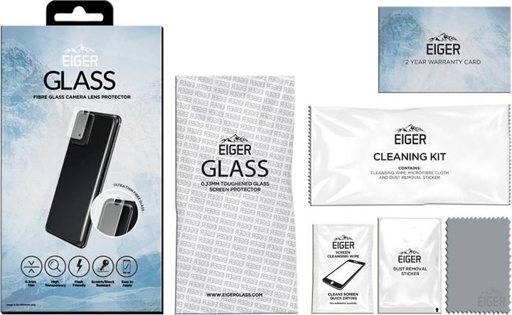 Actual product image Eiger Mountain Glass Lens (1 Piece, Samsung Galaxy S20)