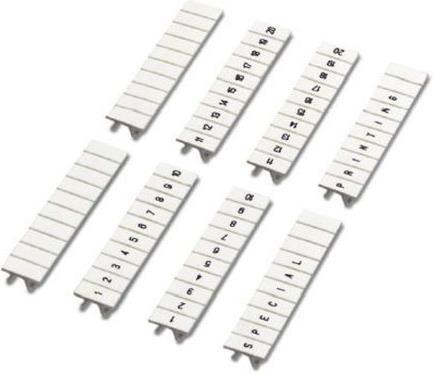 Actual product image Phoenix Contact White Zack Marker Strip Numbers 61-70 (650 mm)