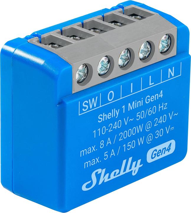 Actual product image Shelly 1 Mini Gen4 (Switch actuator)
