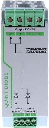 Image du produit Phoenix Contact Module à diodes, rail DIN 48V cc 40 A Ex