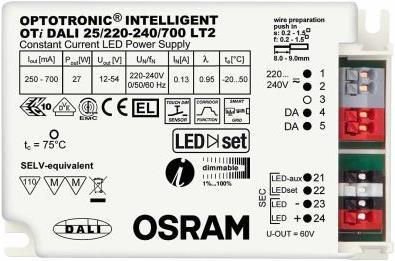 Actual product image Osram LED Driver,OTi DALI 25/220-240/700 LT2