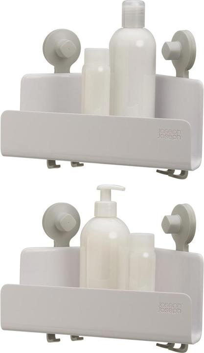 Productafbeelding Joseph Joseph EasyStore hoekdouchebak (set van 2) - Wit (26,5 x 18 x 45 cm)