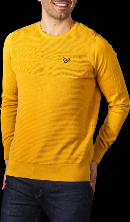 Produktbild Pme Legend Crew Neck Strukture Knit sand (3XL)