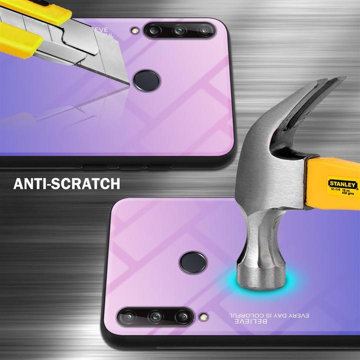 Productafbeelding Cadorabo TPU 2 kleuren glasdekking (Huawei P40 Lite E)
