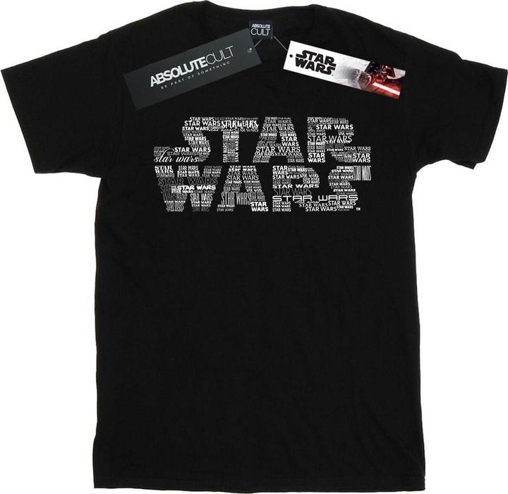 Produktbild Star Wars Repeat Text Logo TShirt (L)