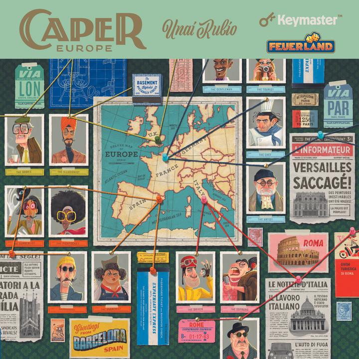 Actual product image Feuerland Caper Europe. Board game, for 2 players, from 10 years, DE edition. (German)