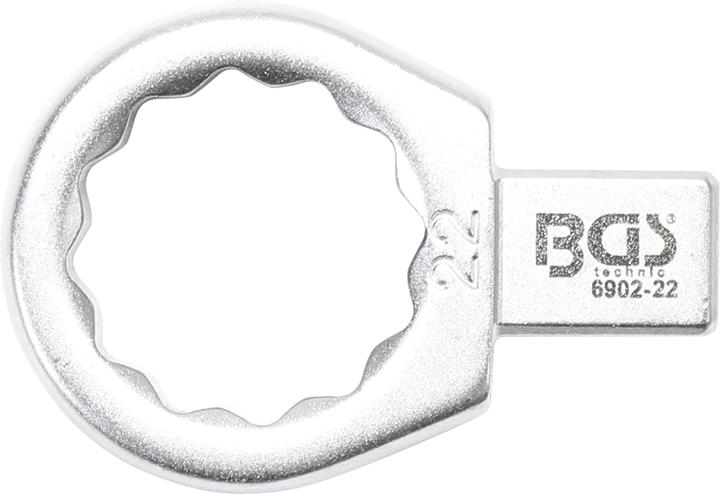 Produktbild BGS Einsteck-Ringschlüssel 22 mm Aufnahme 9 x 12 mm (22 mm)