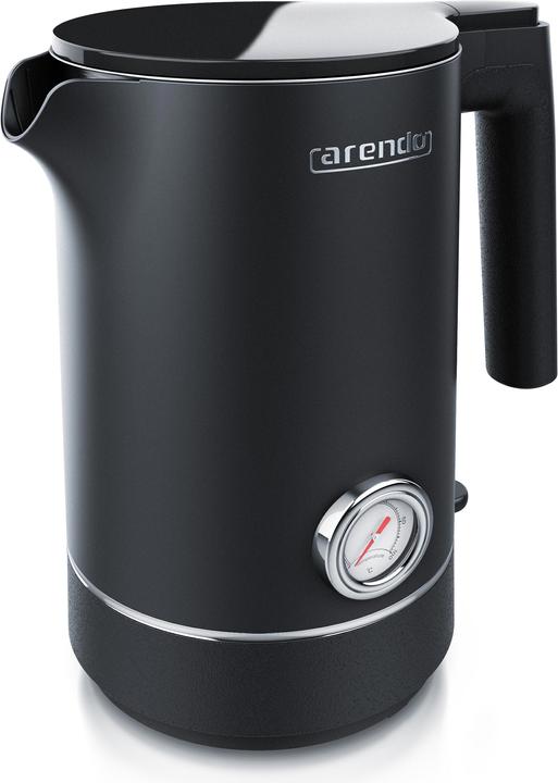 Immagine prodotto Arendo Bollitore da 1,5 l, 1800 W, acciaio inox, design a doppia parete, con display analogico della (1.50 l)