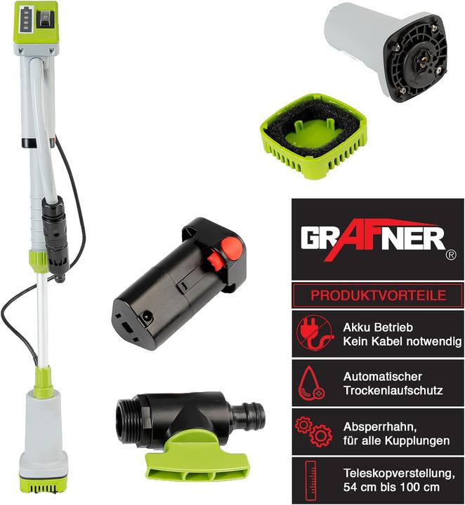Produktbild Grafner Akku Regenfasspumpe (Regenfasspumpe)