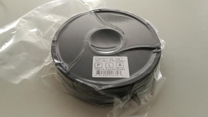 Image du produit M3D Filament fibre de carbone 250ft (PLA, 1.75 mm, Gris)