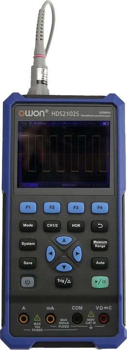 Actual product image Owon LCD oscilloscope with multimeter and function generator, HDS2102S, 2-channel, 100 MHz