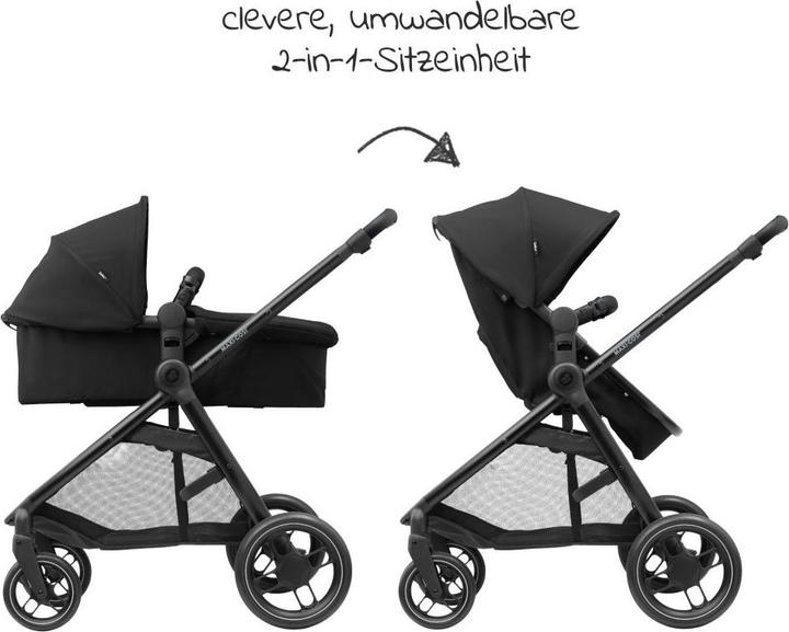 Immagine prodotto Maxi-Cosi Zelia 3 Essential Nero (Telaio nero e pelle nera)