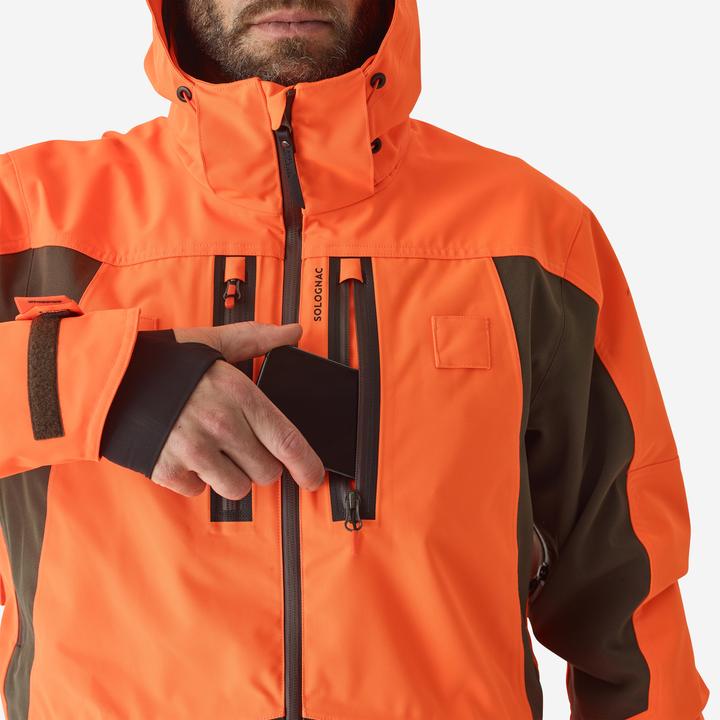 Produktbild Solognac Jagdjacke Regenjacke Renfort 900 orange (L)