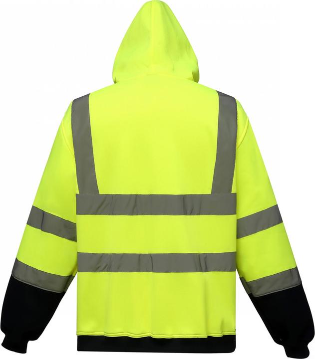Actual product image Yoko Sweatshirt high visibility zipped hoodie (M)