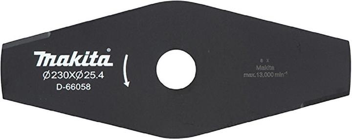 Makita D-66058 2-Zahn-Schlagmesser 230x25 4mm (Rasenmäher Messer + Ersatzmesser Gartenmaschinen)