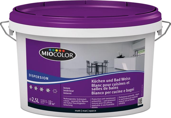 Produktbild Miocolor Küchen- und Bad Dispersion (Weiss, 2.50 l)
