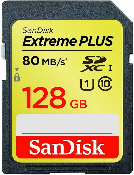Produktbild SanDisk Extreme Plus SDXC (128 GB, SDXC, U1, UHS-I)