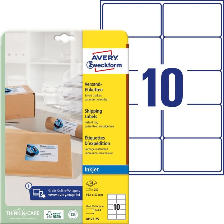 Produktbild Avery Schnell trocknen J8173