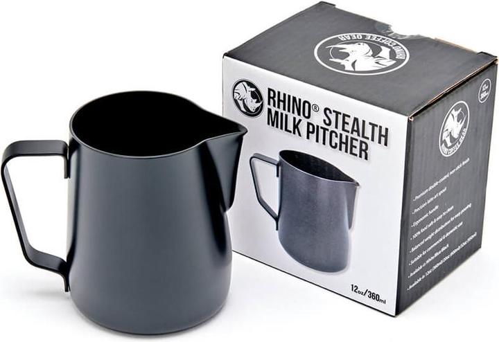 Actual product image Rhinowares Teflon milk jug black (0.36 l)