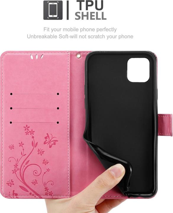 Actual product image Cadorabo Flower Book cover (Apple iPhone 13 Pro Max)