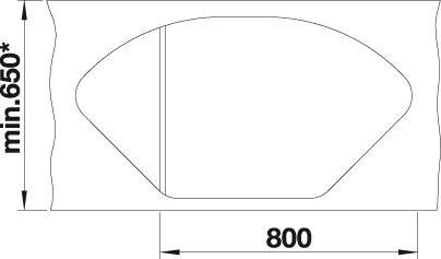 Image du produit Blanco Delta II-F (Evier encastré, 104.20 cm, 56 cm)