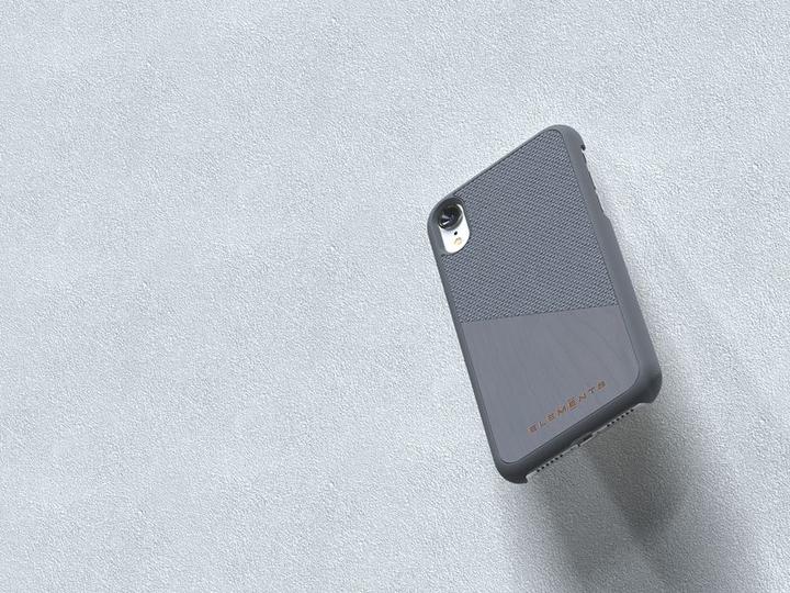 Actual product image Nordic Elements Original Helium - Iphone Xr Case with Real Maple Wood (Medium Gray) (Apple iPhone XR)