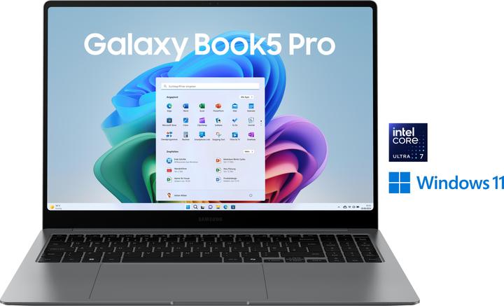 Samsung Galaxy Book5 Pro (16", Intel Core Ultra 7 258V, 32 GB, 1000 GB, DE)