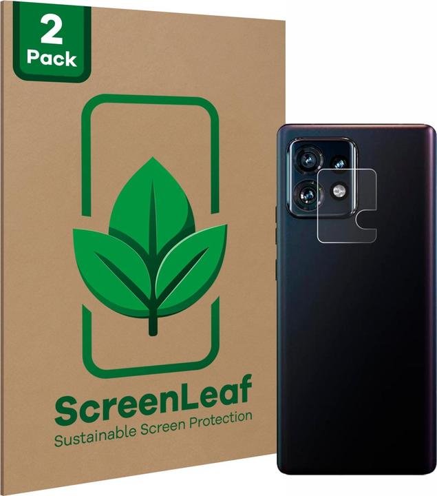 Produktbild ScreenLeaf Schutzfolie nachhaltiger Displayschutz Displayschutzfolie Folie Klar Transparent (2 Stück, Motorola Edge 40 Pro)