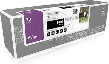 Actual product image Astar Black - compatible - toner cartridge - for OKI B410d, 410dn, 420dn, 430d, 430dn (FC)
