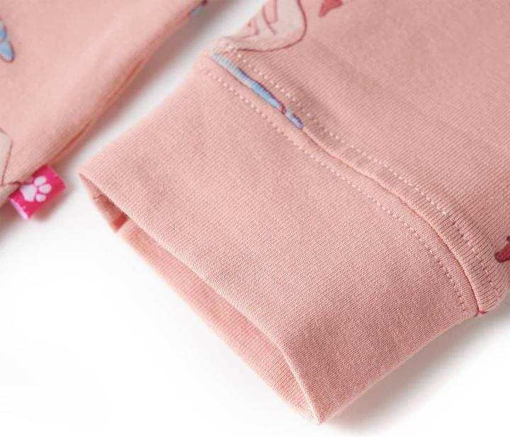 Image du produit VidaXL Pyjama enfant manches longues rose clair 104,Matériau : 95 (104)