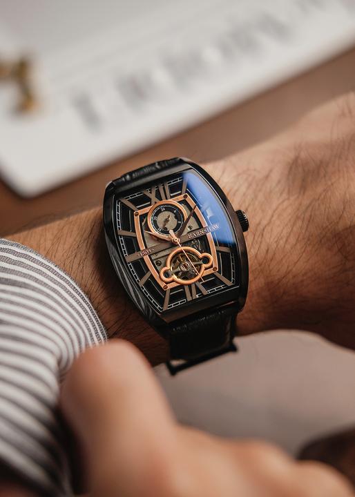 Actual product image Thomas Earnshaw ES-8111-04 Men's watch Holborn Skeleton Automatic 40mm 5ATM (Watch with gemstone)