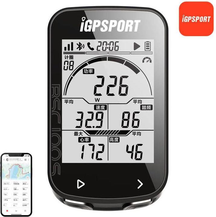 Produktbild iGPSport gps und zählerzubehör bcs100s avec vitesse strava