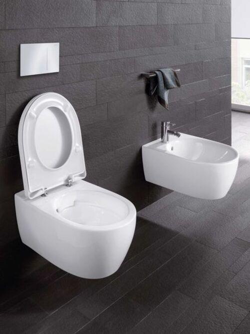 Actual product image Geberit Keramag / low-level WC iCon xs encrusted Keratec white 204030600