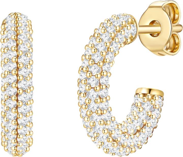 Actual product image Glanzstücke München Ladies Sterling Silver Cubic Zirconia Yellow Gold - 28983 (Sterling Silver)