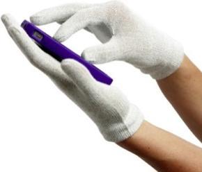 Produktbild Agloves Natural Touch Gloves für Touchscreens Weiss (L)
