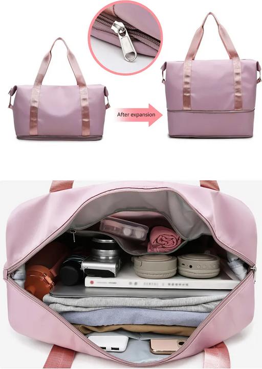 Produktbild Only-Bags.Store Reisetasche Nylon Wasserdicht Sport Turnhalle Tote Taschen, schwarz