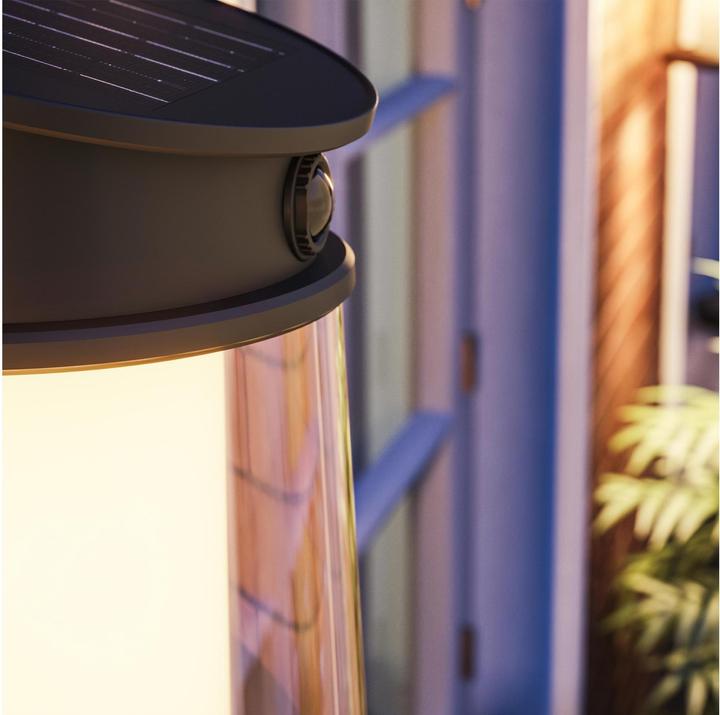 Produktbild Philips Lighting Juda 929004633201 Solar-Aussenwandleuchte 3.2 W Warmweiss Schwa (470 lm, IP44)
