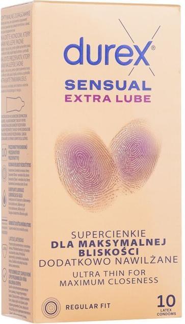 Immagine prodotto Durex Sensual Extra Lubrificato - 10 pezzi (10 pz.)