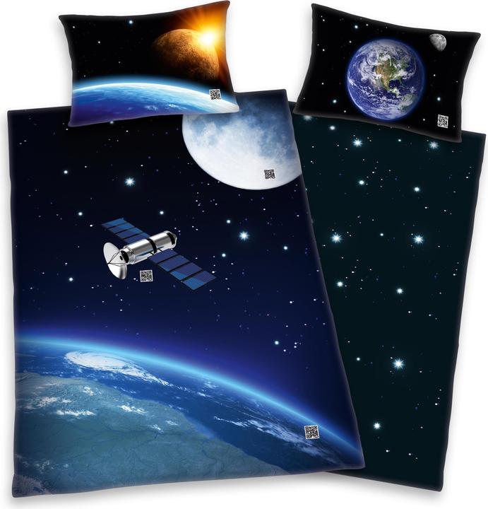Produktbild Herding Weltall (Bettwäsche Set, 160 x 210 cm, 65 x 100 cm)
