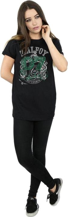 Actual product image Womens/Ladies Seeker Draco Malfoy Cotton Boyfriend T-Shirt (XL)