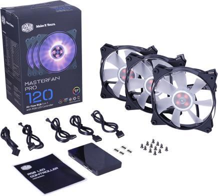 Actual product image Cooler Master MasterFan Pro 120 Air Flow RGB computer case fan (120 mm, 1 x)