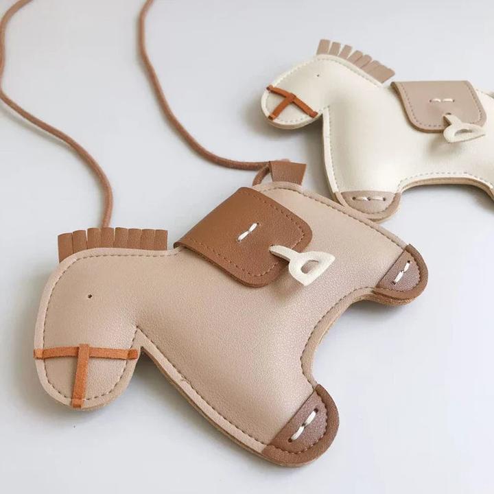 Produktbild Only-Bags.Store Kinder Messgener Tasche Niedlich Original Umhängetaschen Niedliches Pferd Kinder Tasche
