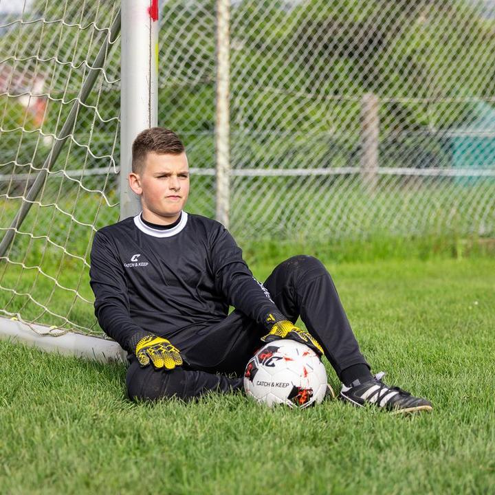 Produktbild Catch & Keep Fussballhandschuhe Kralle Protector Gr. 4 Gelb Torwart Keeper Goalie Handschuhe (4)