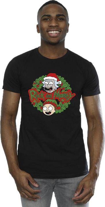 Produktbild Rick And Morty Christmas Wreath TShirt (M)
