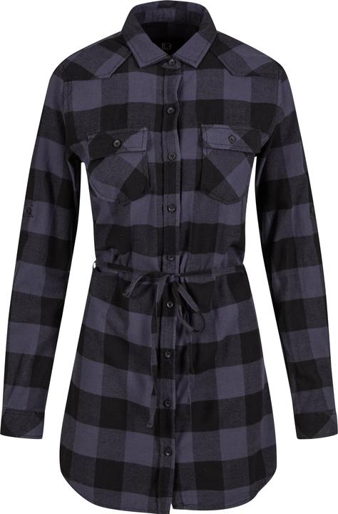 Brandit Damen Lucy Langarm-Shirt Grösse 3XL Farbe Schwarz/Grau (3XL)