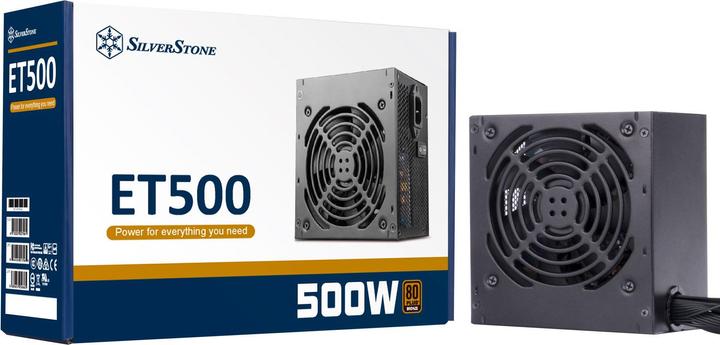 Image du produit Silverstone SST-ET500-B - Alimentation PC silencieuse Strider Essential Series, 500W 80 Plus Bronze ATX (500 W)