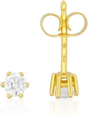 Immagine prodotto Muau Orecchini a perno con montatura a 6 manici (Oro giallo 750/18 carati)