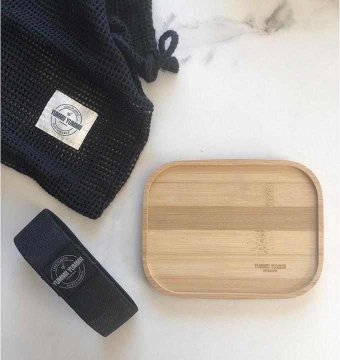 Actual product image Yummii Yummii Lid Medium+ Bamboo, Mocca