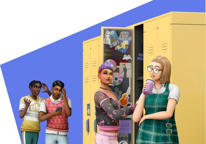 Actual product image EA Games The Sims 4 High School Years (Code in a Box) (PC, DE, FR, IT)